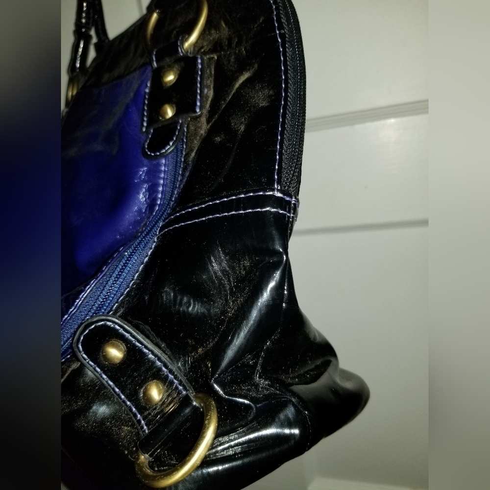 Point Zero Hand Bag Purse Shiny Metallic Colour - Picture 8 of 15